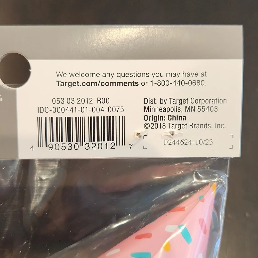 SPRITZ mini party hats, s/6 NEW